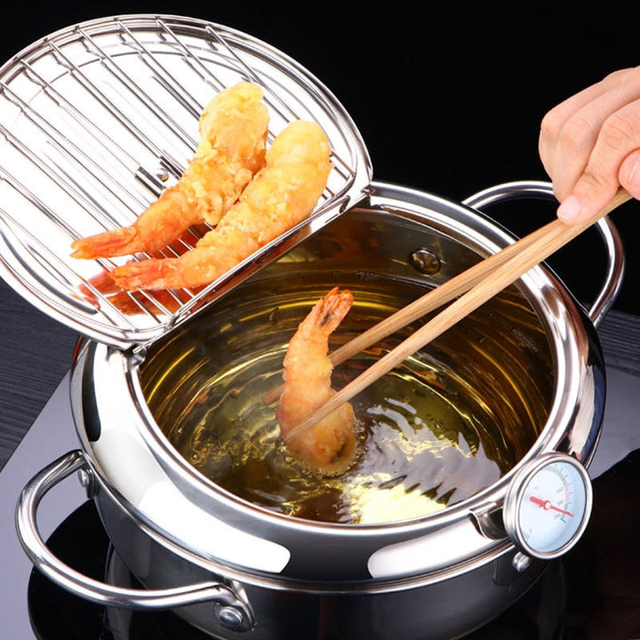 Frityrgryte i Rustfritt Stål med Termostat