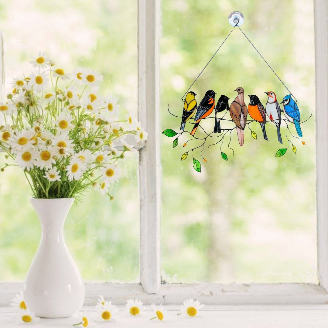 Fuglesolfanger i färgat glas – Levande kunst för ditt hem