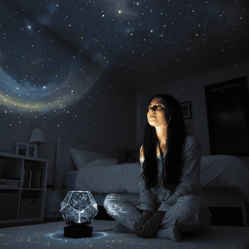 Galaxy-projektor för stjernehimmel hemma