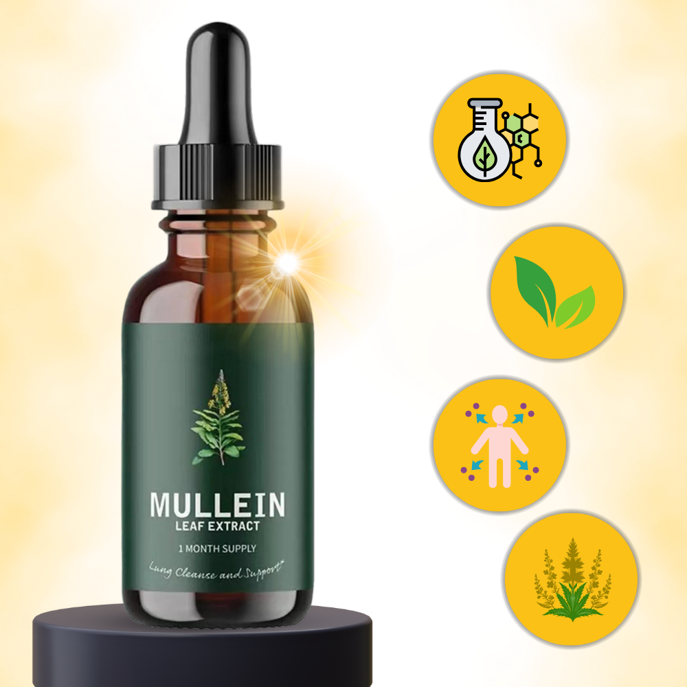 Glutenfri Mullein Tinktur för Lungehelse | Naturlig Åndedrettsstötte