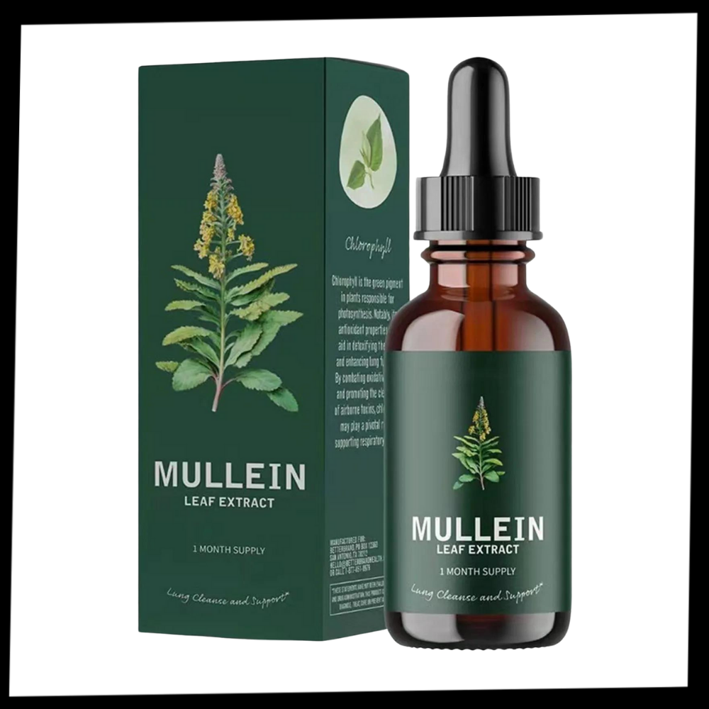 Glutenfri Mullein Tinktur för Lungehelse | Naturlig Åndedrettsstötte