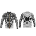 Unisex Huvtröja med Viking Patrone Design
