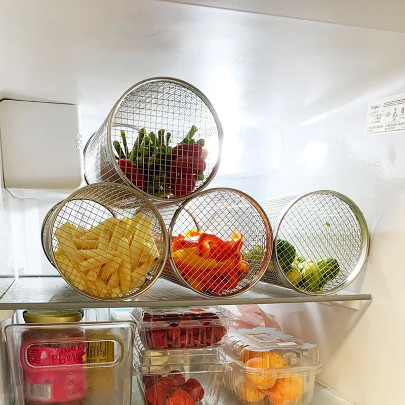 Grillkurv i Rustfritt Stål - Roterende 360° för Jämn Matlagning