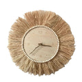 Håndlaget Veggklokke i Boho-stil, Brun