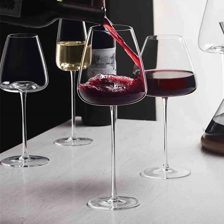 Eleganta Håndlagde Krystallglass för Vin och Champagne