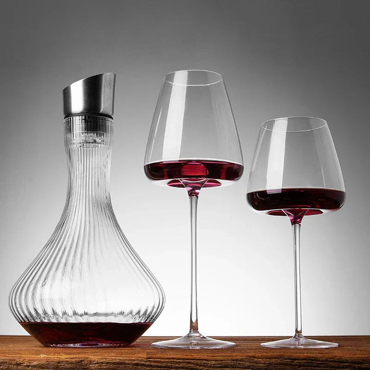 Eleganta Håndlagde Krystallglass för Vin och Champagne