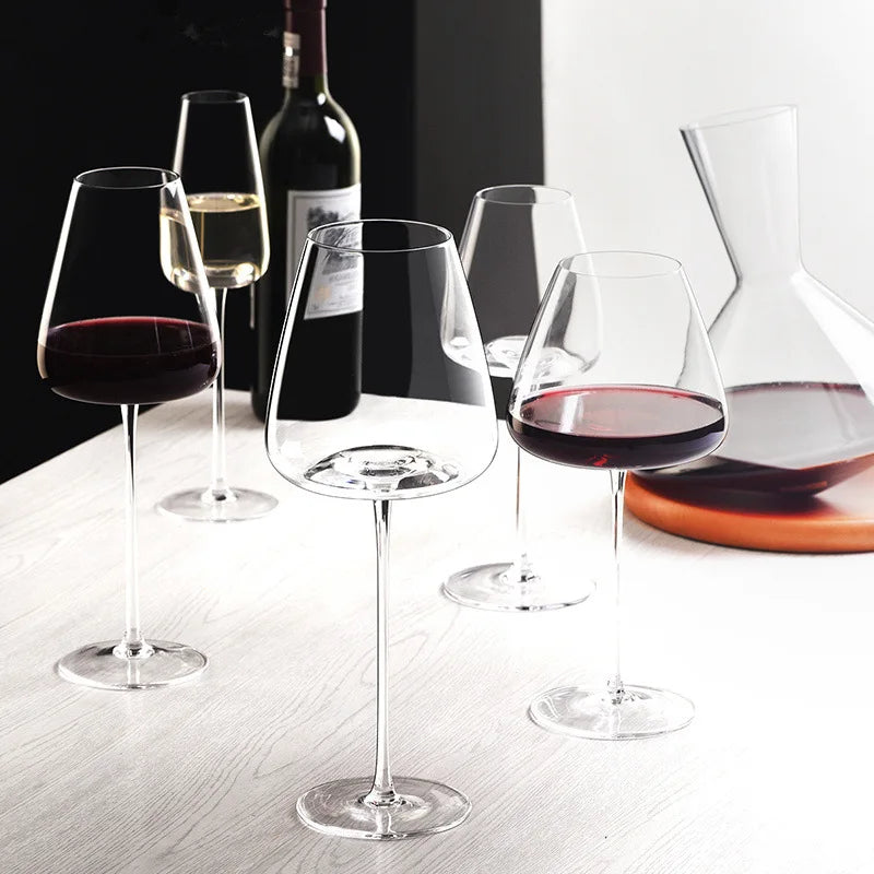 Eleganta Håndlagde Krystallglass för Vin och Champagne