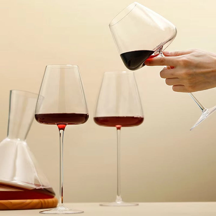 Eleganta Håndlagde Krystallglass för Vin och Champagne