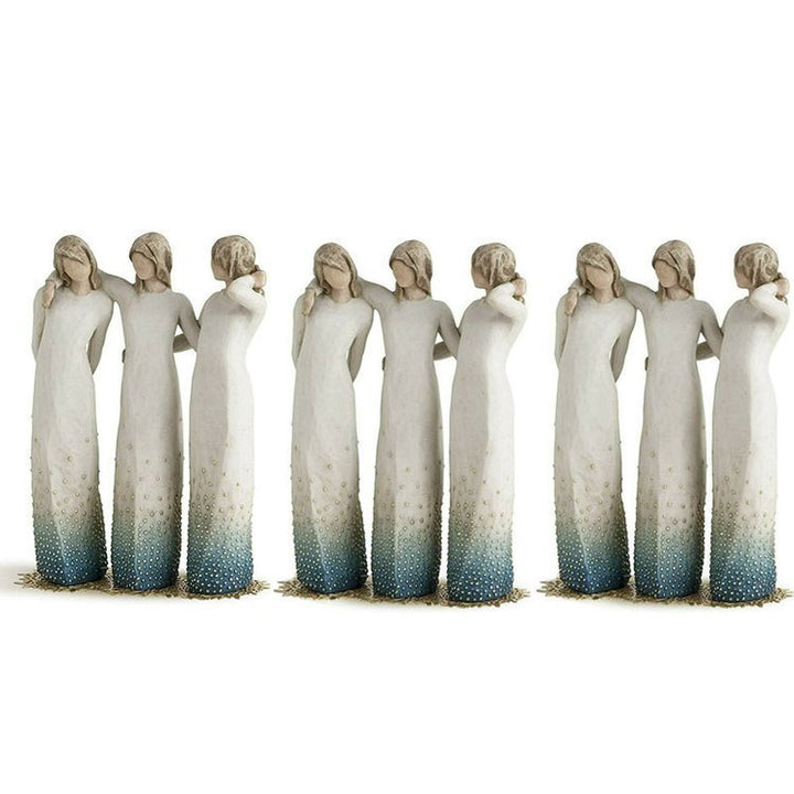 Håndlaget Sösterstatue i Harpiks – Kjärlighet och Vennskap