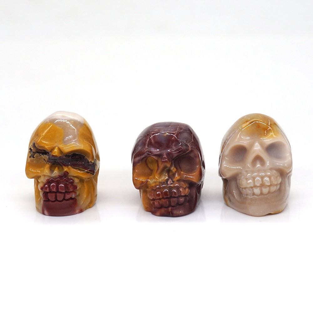 Håndskåret Krystallhodeskalle för Energi och Interiör