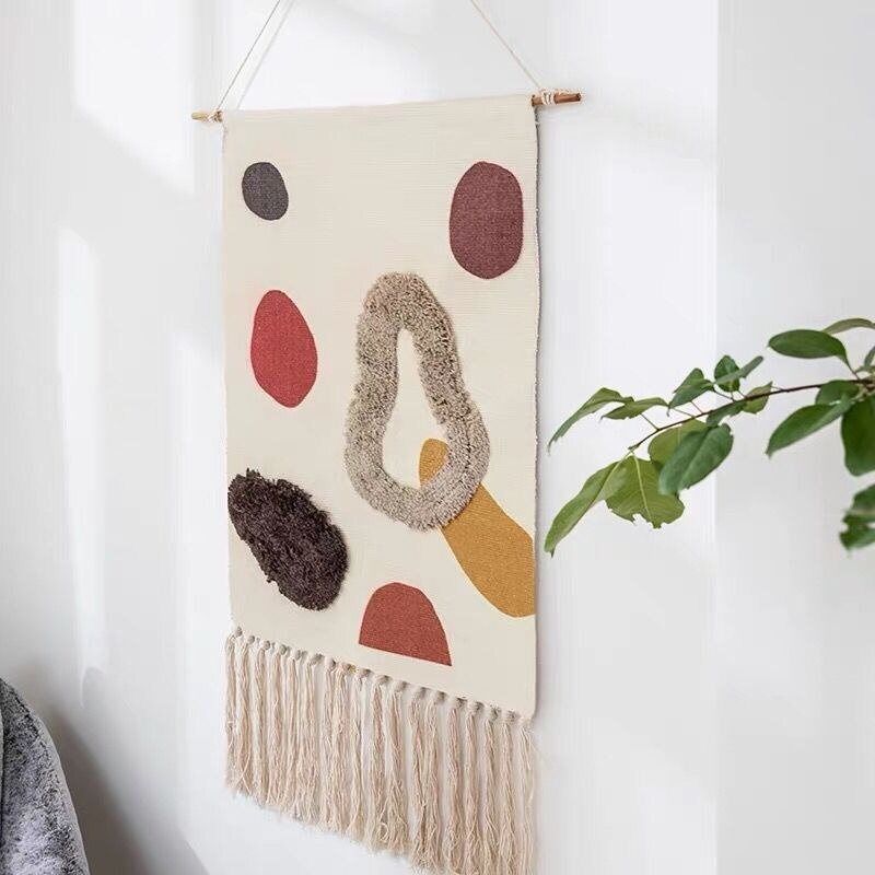 Unisex Håndvevd Boho Veggteppe – Skapa En Mysig Atmosfär