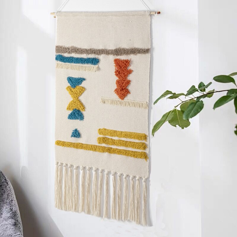 Unisex Håndvevd Boho Veggteppe – Skapa En Mysig Atmosfär