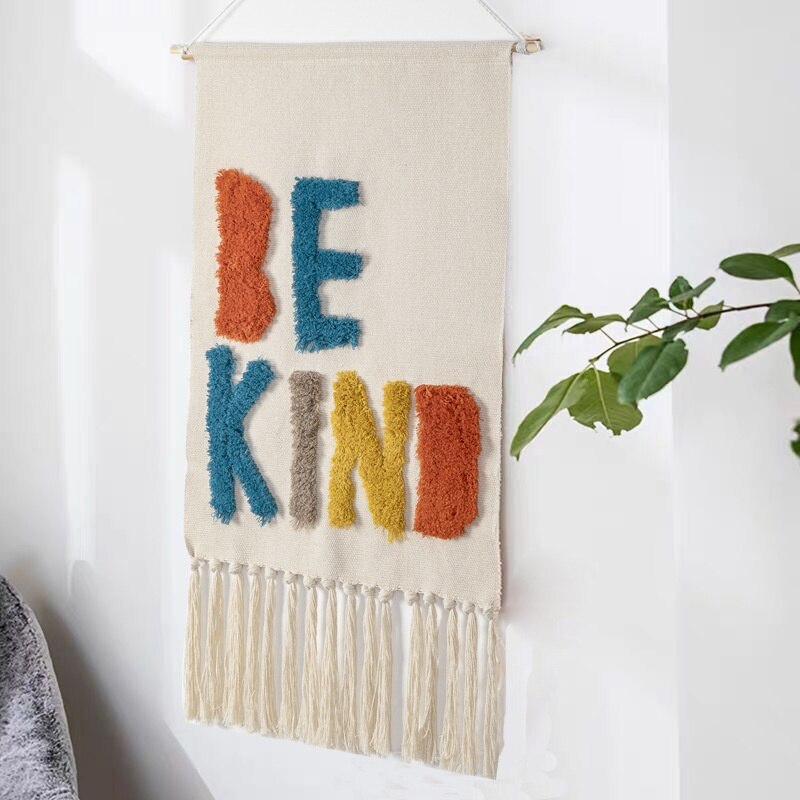 Unisex Håndvevd Boho Veggteppe – Skapa En Mysig Atmosfär