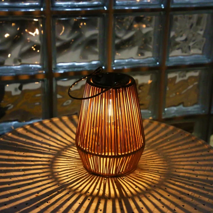 Håndvevd Solcellelampe för Stemningsfull Hagebelysning