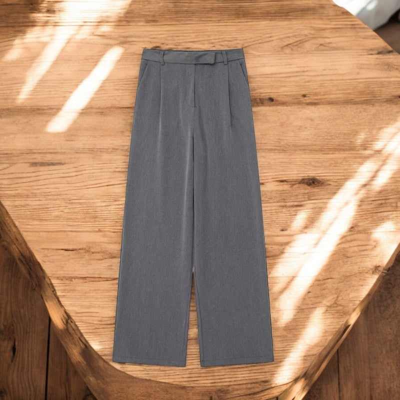 Baggy-byxor med hög midja för kvinnor