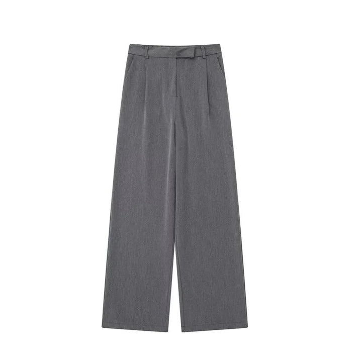 Baggy-byxor med hög midja för kvinnor