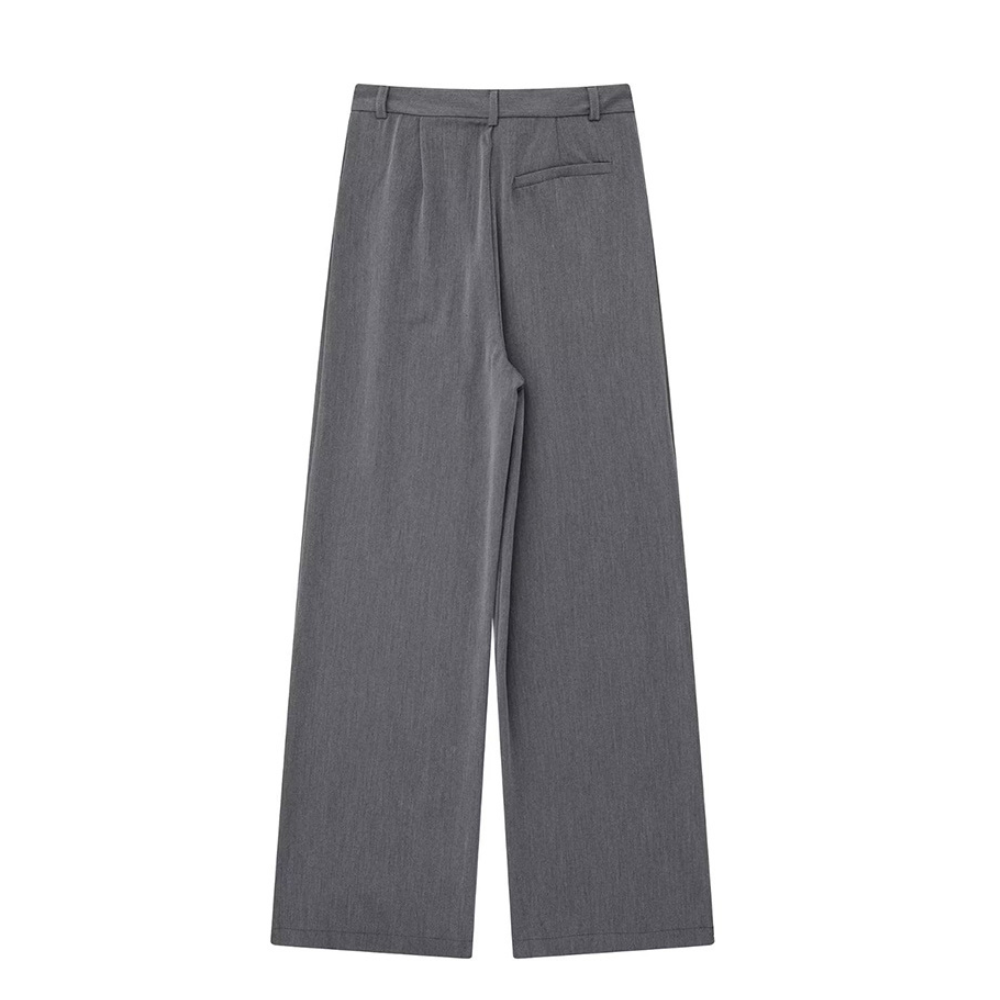 Baggy-byxor med hög midja för kvinnor