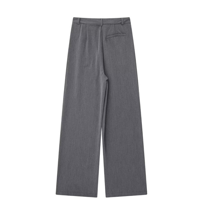 Baggy-byxor med hög midja för kvinnor
