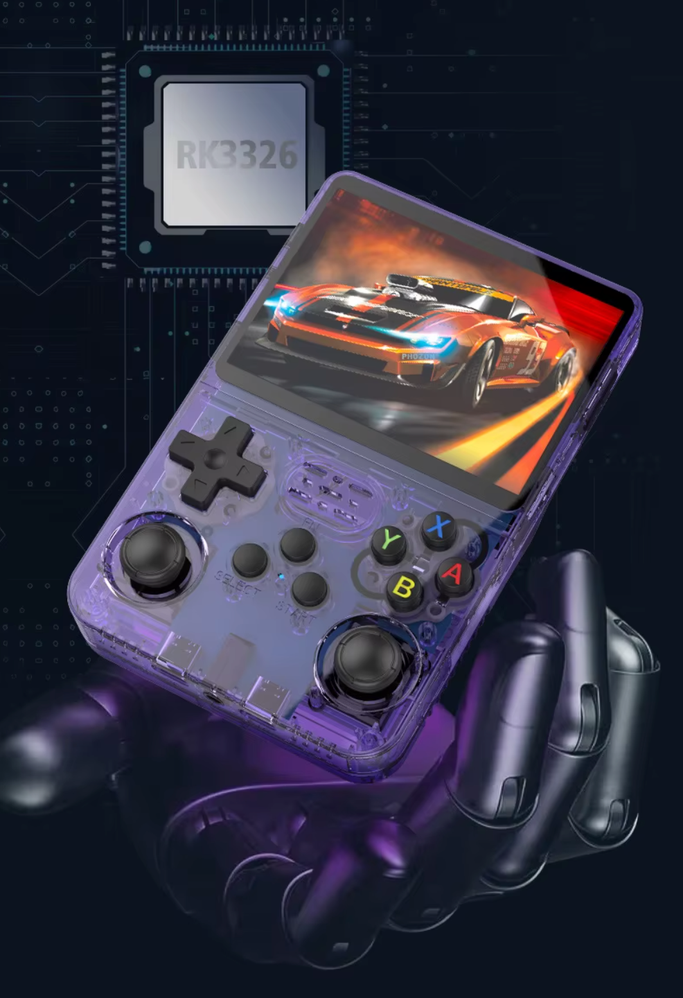 R36S Retro Spillkonsoll - 128GB - Över 20 000 Spill