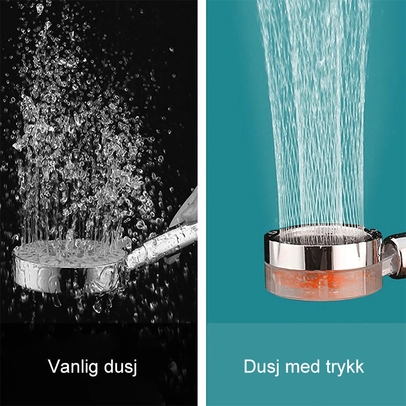 Håndholdt dusjhode - Högtryck | Vannbesparende