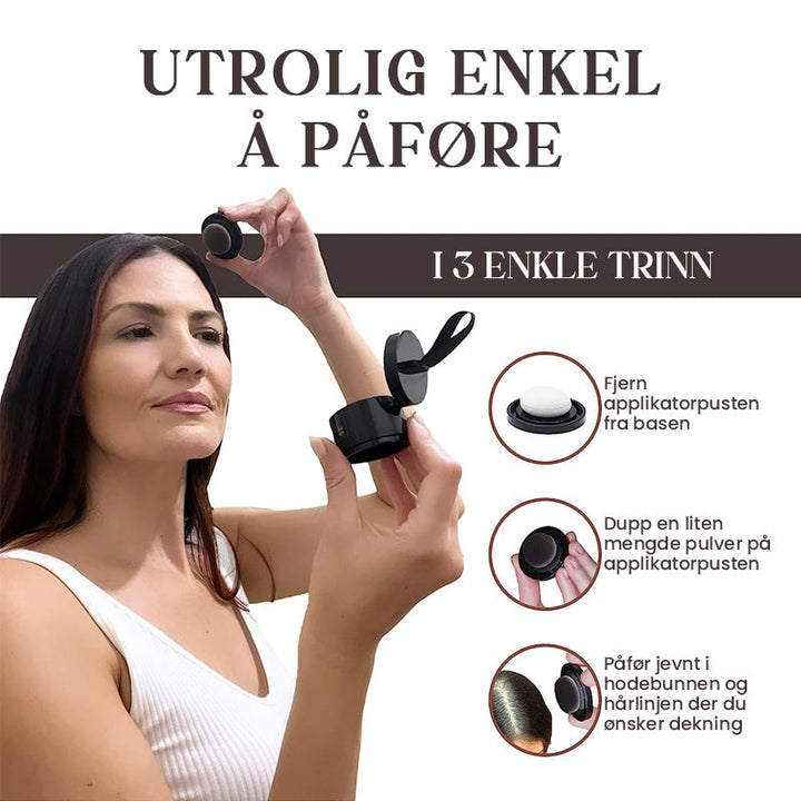 Hårfärgpulver med Volym Effekt - Grå Dekning