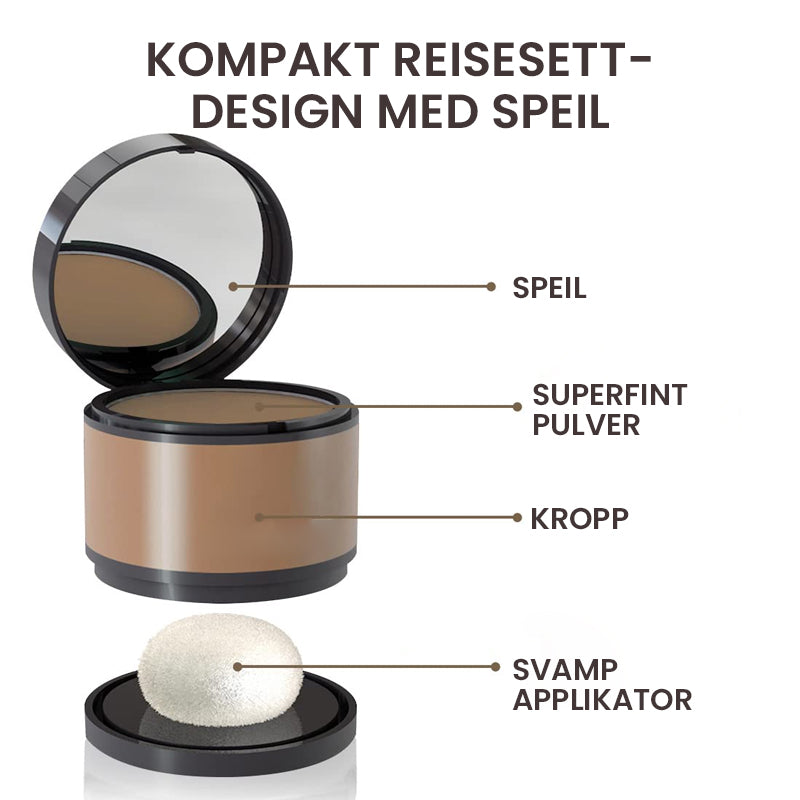 Hårfärgpulver med Volym Effekt - Grå Dekning