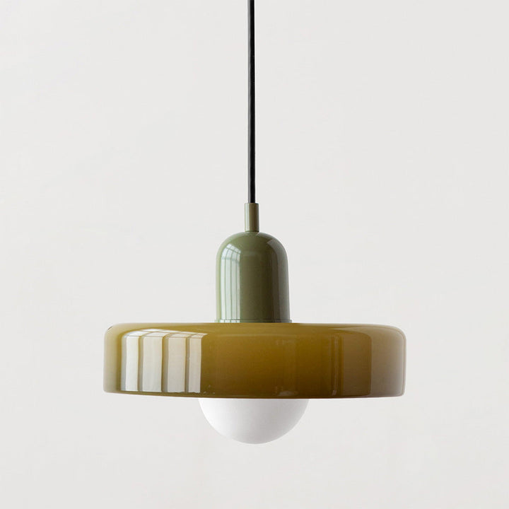 Hengende Lampa i Färgat Glas för Hemmet – Modern Belysning