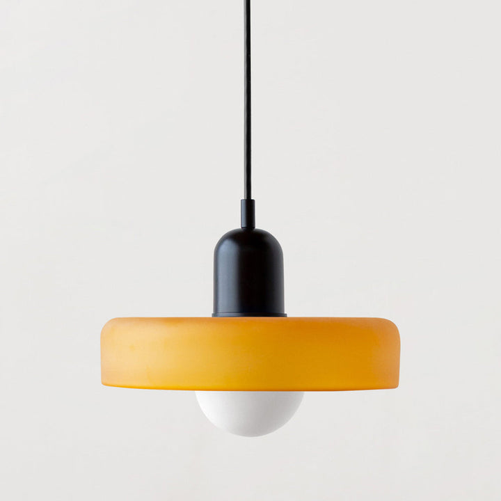 Hengende Lampa i Färgat Glas för Hemmet – Modern Belysning