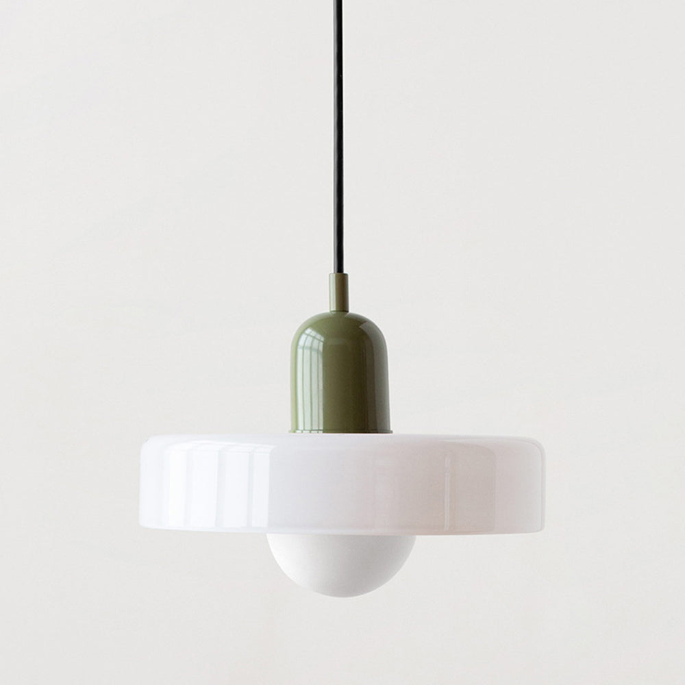 Hengende Lampa i Färgat Glas för Hemmet – Modern Belysning