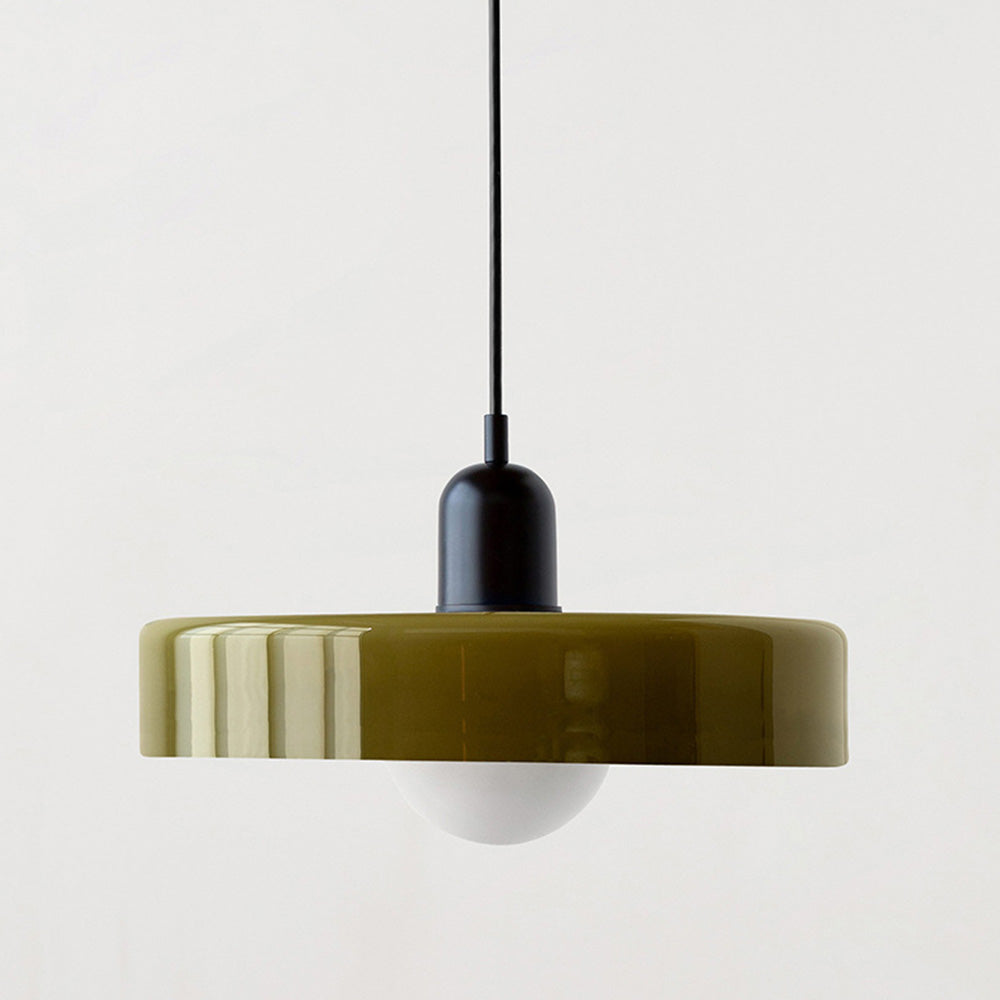 Hengende Lampa i Färgat Glas för Hemmet – Modern Belysning