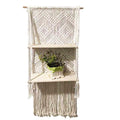 Hengende Macramé Vegghylle – Boho Interiördekor