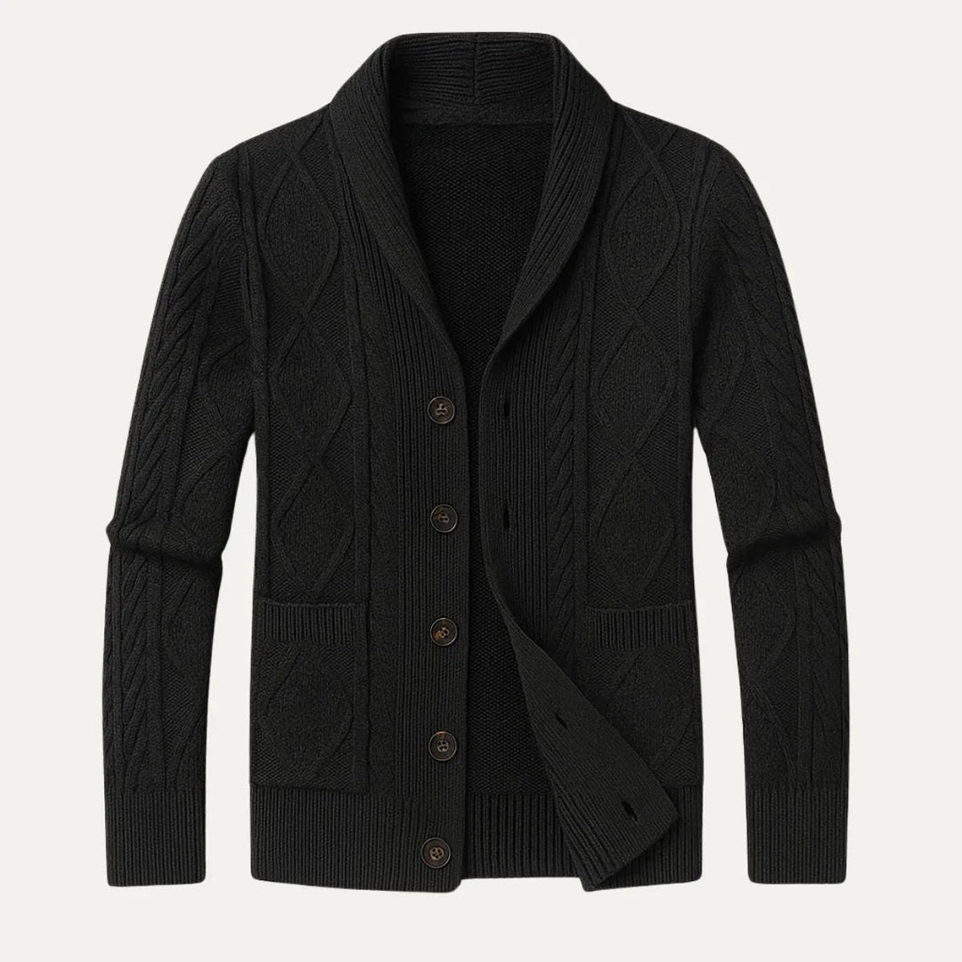 Herr Avslappnad Cardigan Jacka – Komfort och Stil