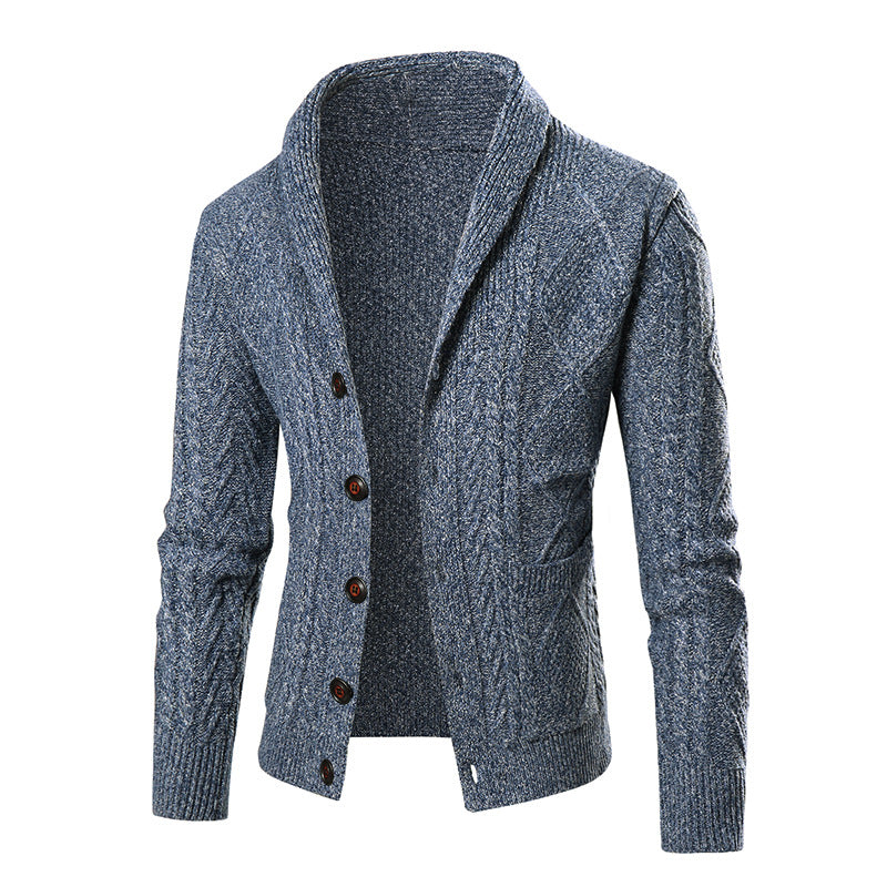 Herr Avslappnad Cardigan Jacka – Komfort och Stil