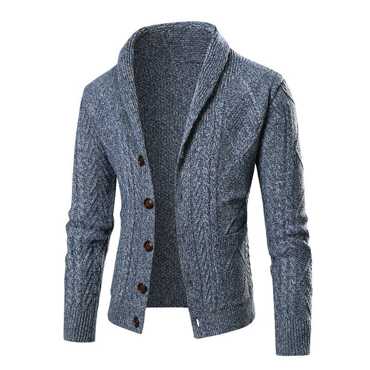 Herr Avslappnad Cardigan Jacka – Komfort och Stil