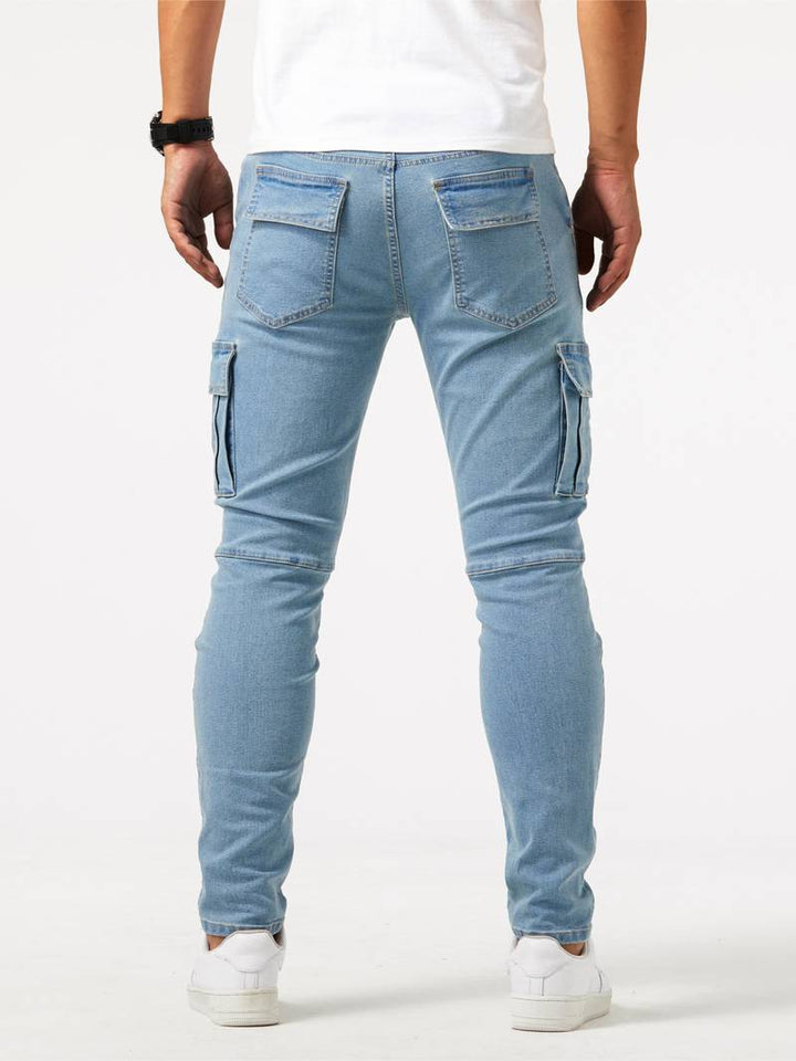 Herr Cargo Jeans: Flexibel Komfort och Praktisk Stil