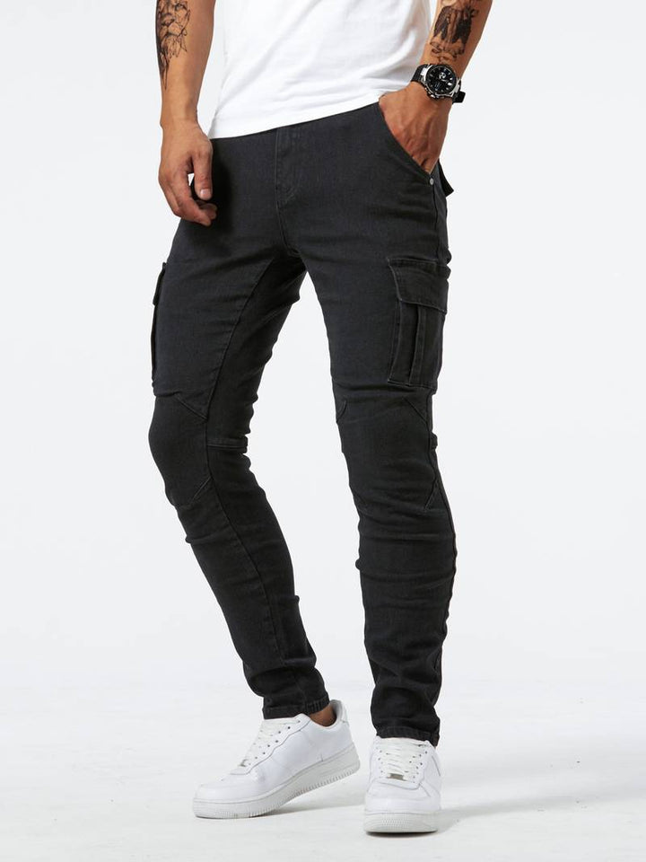 Herr Cargo Jeans: Flexibel Komfort och Praktisk Stil
