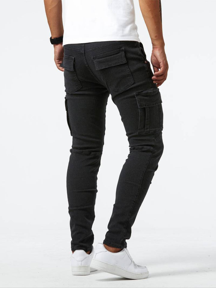 Herr Cargo Jeans: Flexibel Komfort och Praktisk Stil