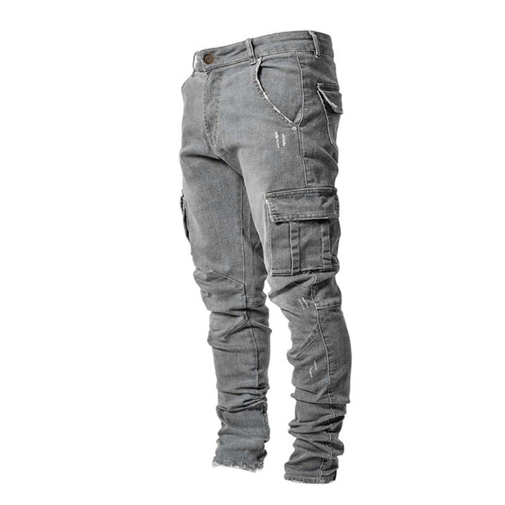 Herr Cargo Jeans: Flexibel Komfort och Praktisk Stil