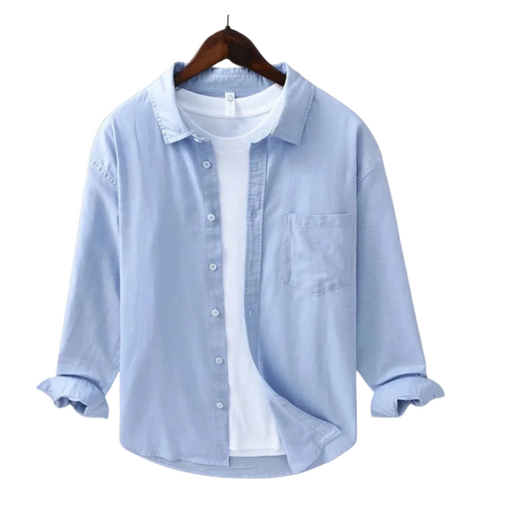 Herr Chemise för Komfort och Avslappnad Stil