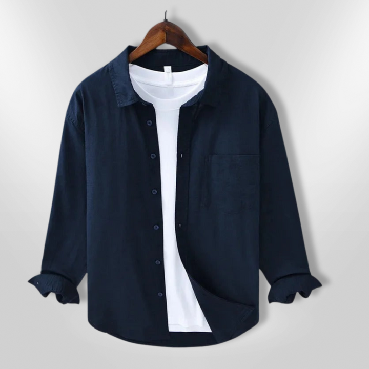 Herr Chemise för Komfort och Avslappnad Stil