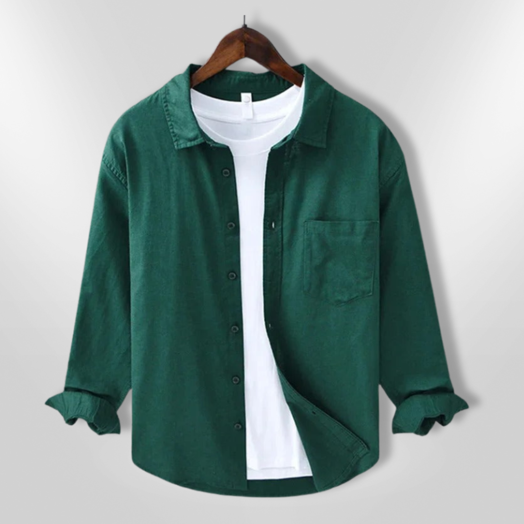 Herr Chemise för Komfort och Avslappnad Stil