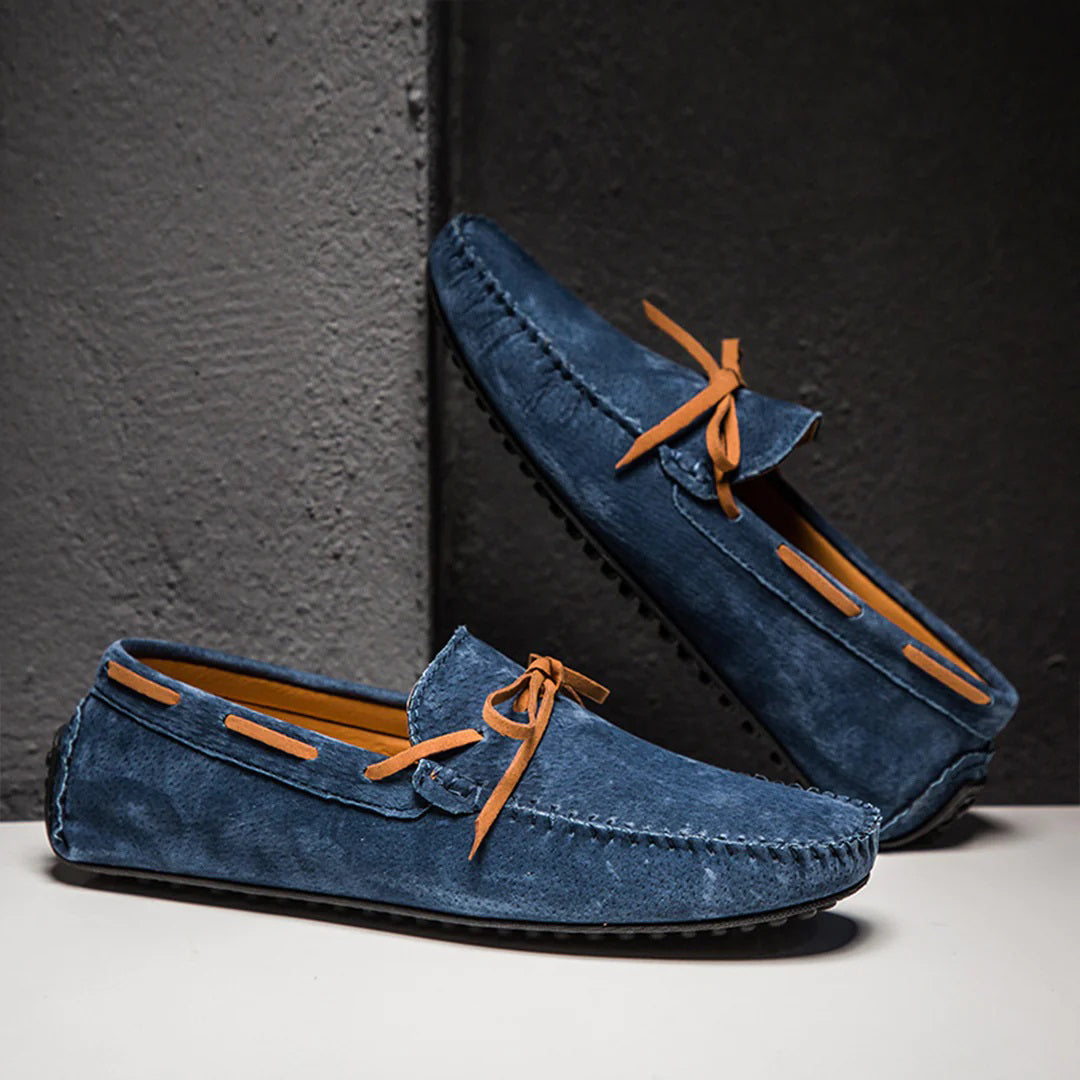 Herr Loafers Slip-On Modern Design med Robust Sula
