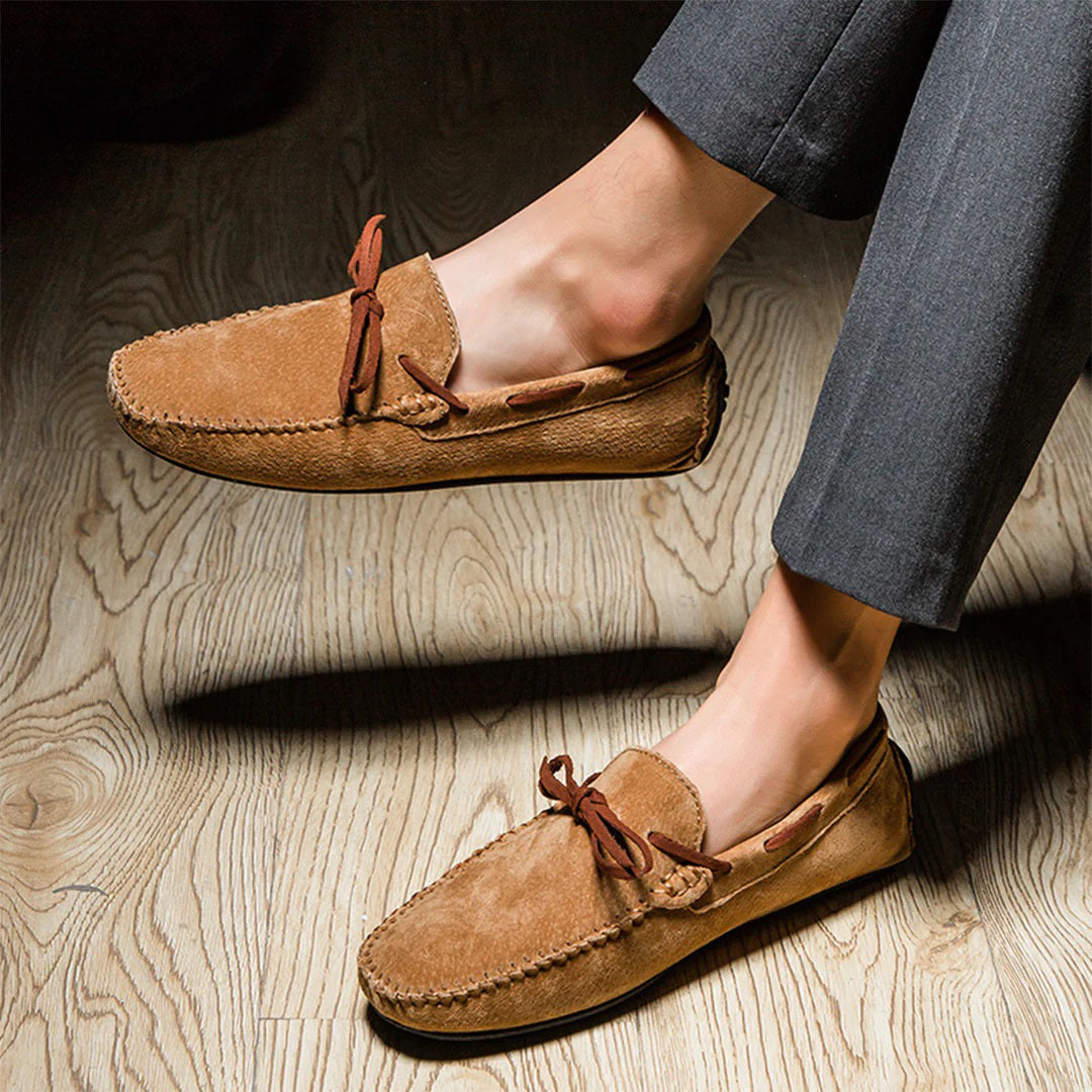 Herr Loafers Slip-On Modern Design med Robust Sula