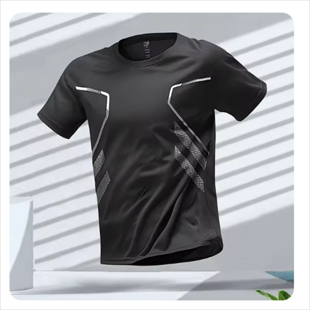 Herr Quick Dry Sports T-skjorta för Optimal Prestanda