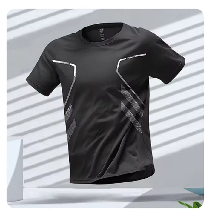 Herr Quick Dry Sports T-skjorta för Optimal Prestanda