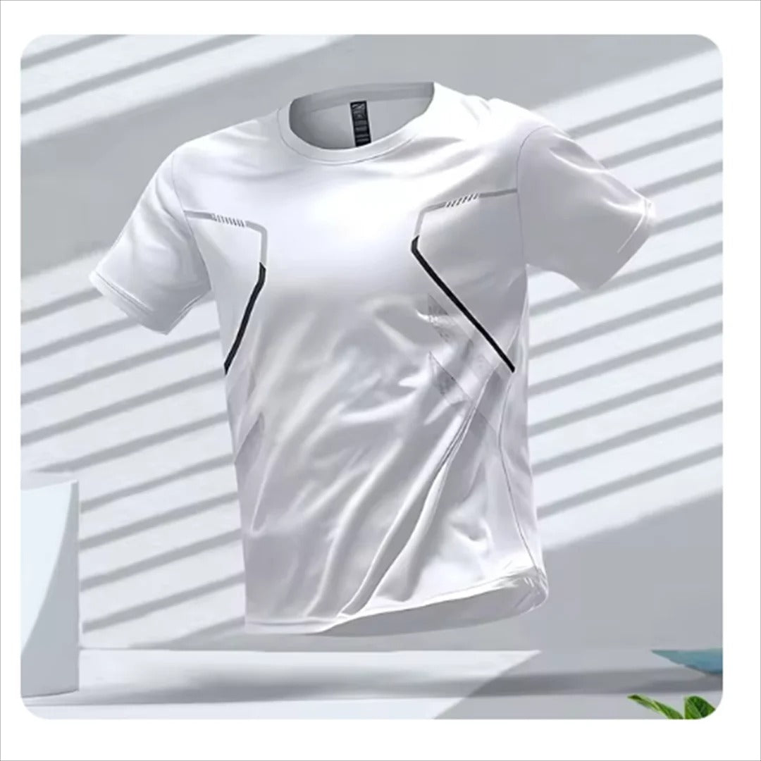 Herr Quick Dry Sports T-skjorta för Optimal Prestanda