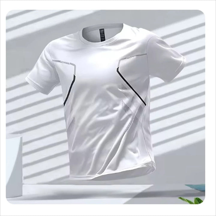 Herr Quick Dry Sports T-skjorta för Optimal Prestanda