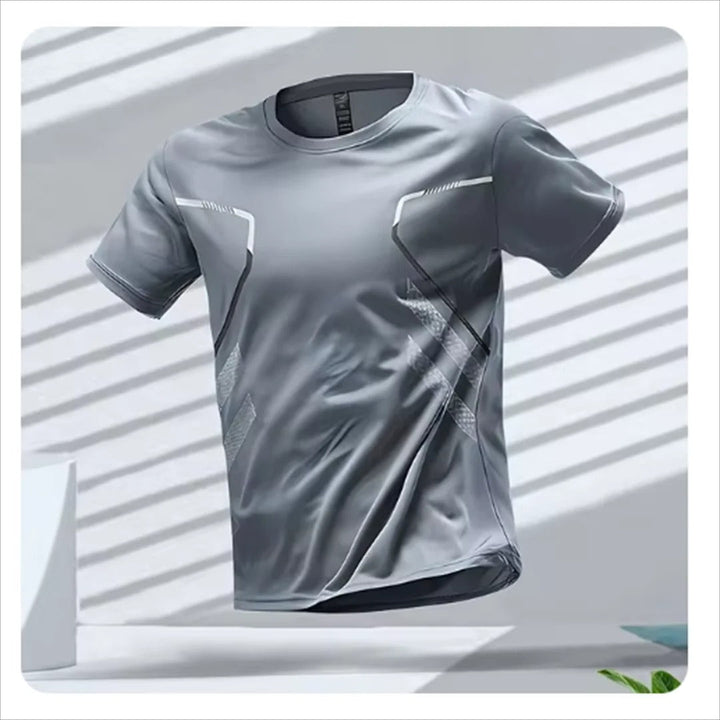 Herr Quick Dry Sports T-skjorta för Optimal Prestanda