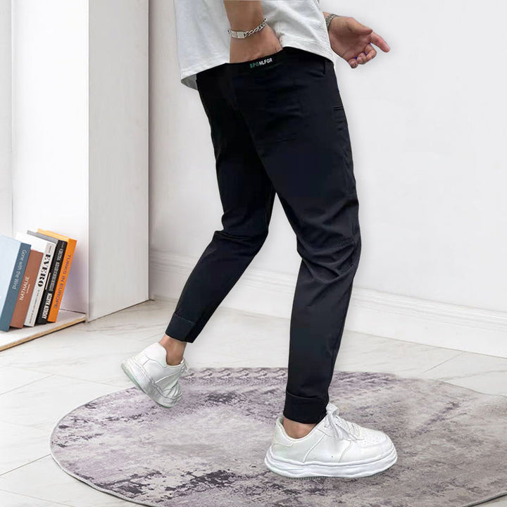 Herr Skinny Cargo-byxor - Flera Fickor | Hög Stretch