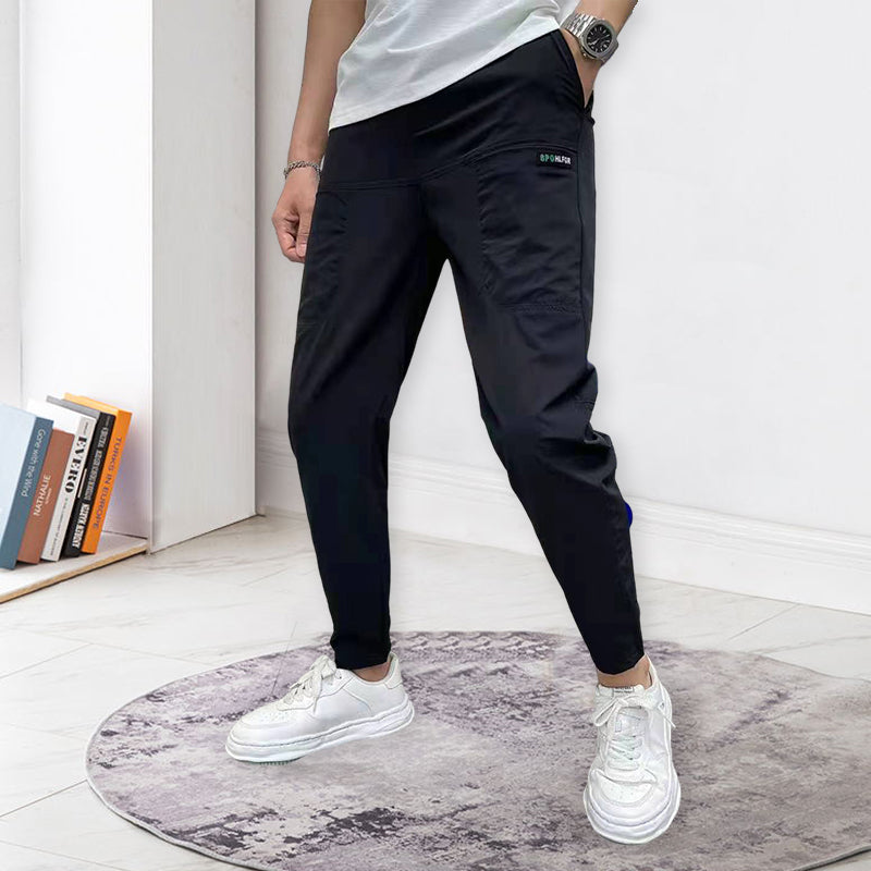 Herr Skinny Cargo-byxor - Flera Fickor | Hög Stretch